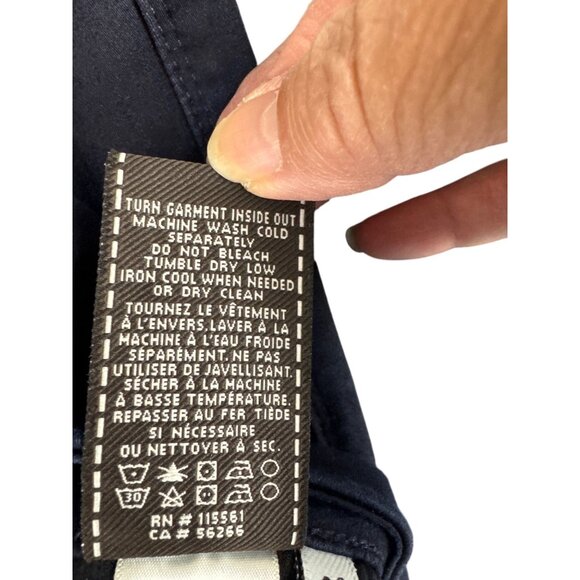 7 For All Mankind Womens Midnight Blue Stretch Bootcut Jeans Size 28 Made In USA - Picture 5 of 12